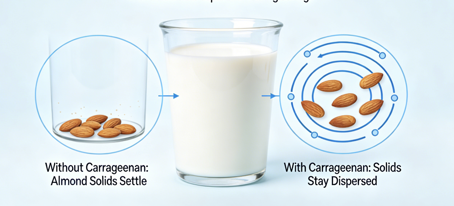 Functional Roles of Carrageenan in Almond Milk Peran Fungsional Karagenan dalam Susu Almond